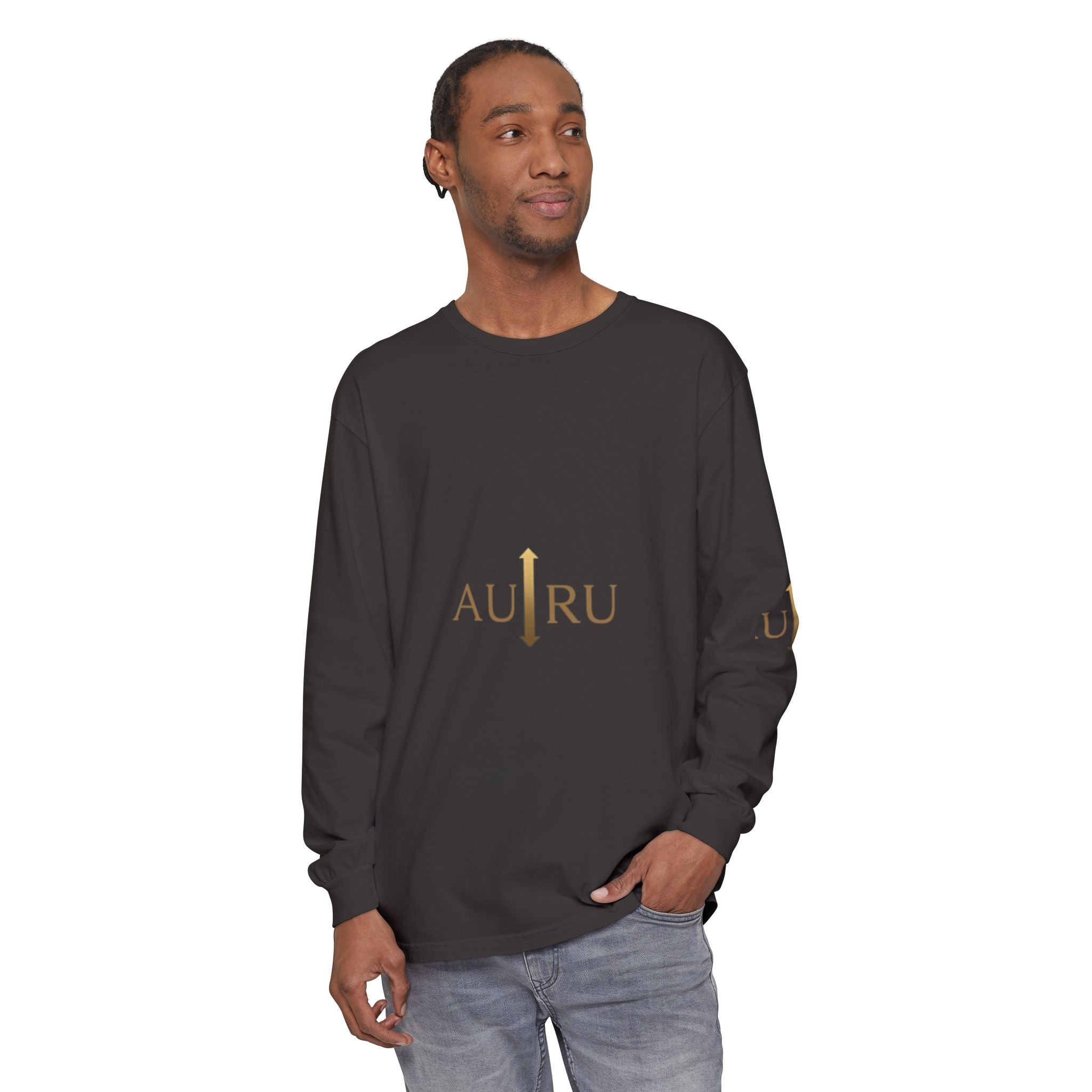 AURU Gold Arrow Long Sleeve Tee