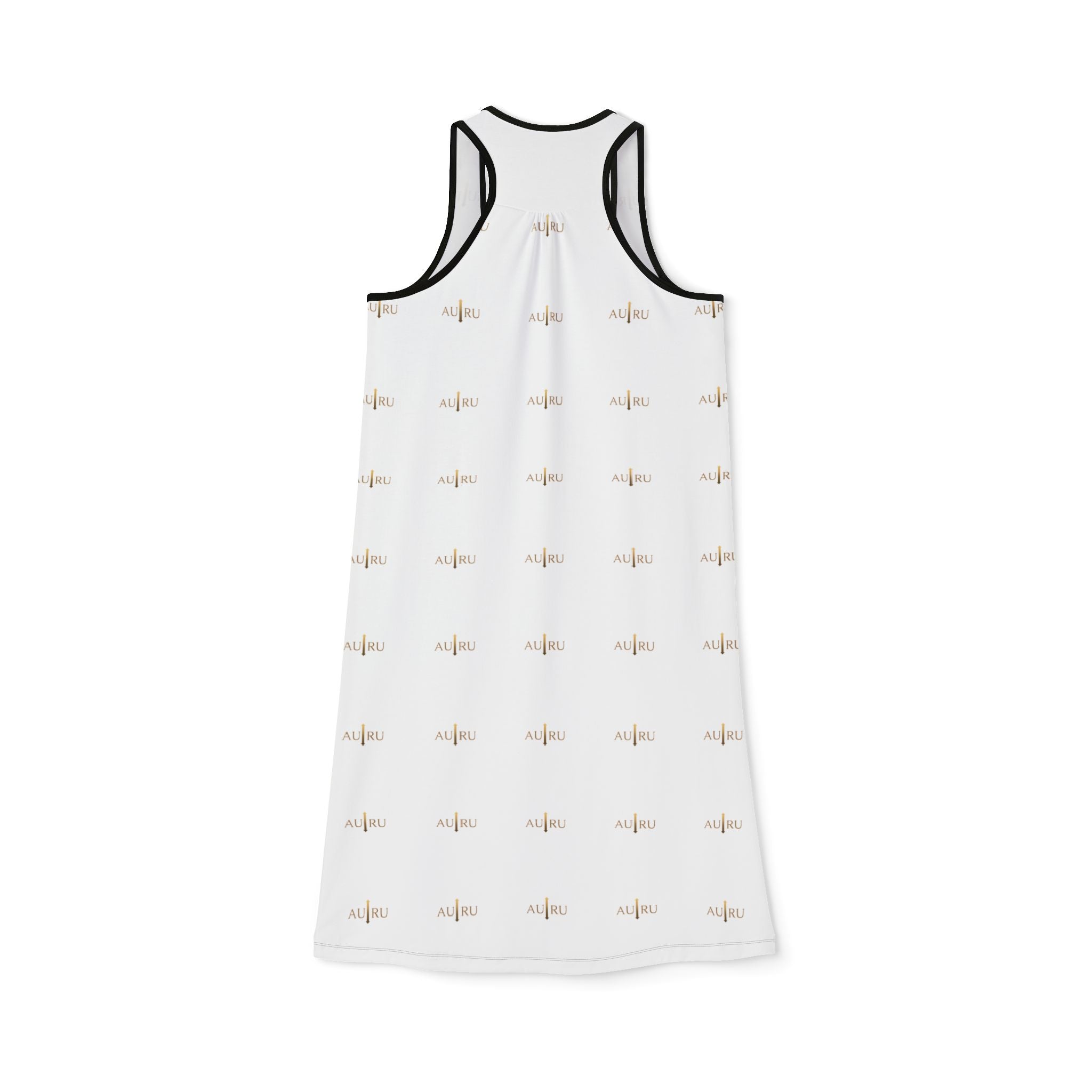 Women's Racerback Dress — Minimal Gold Dragonfly yAll-Over Print Sundress-AURU