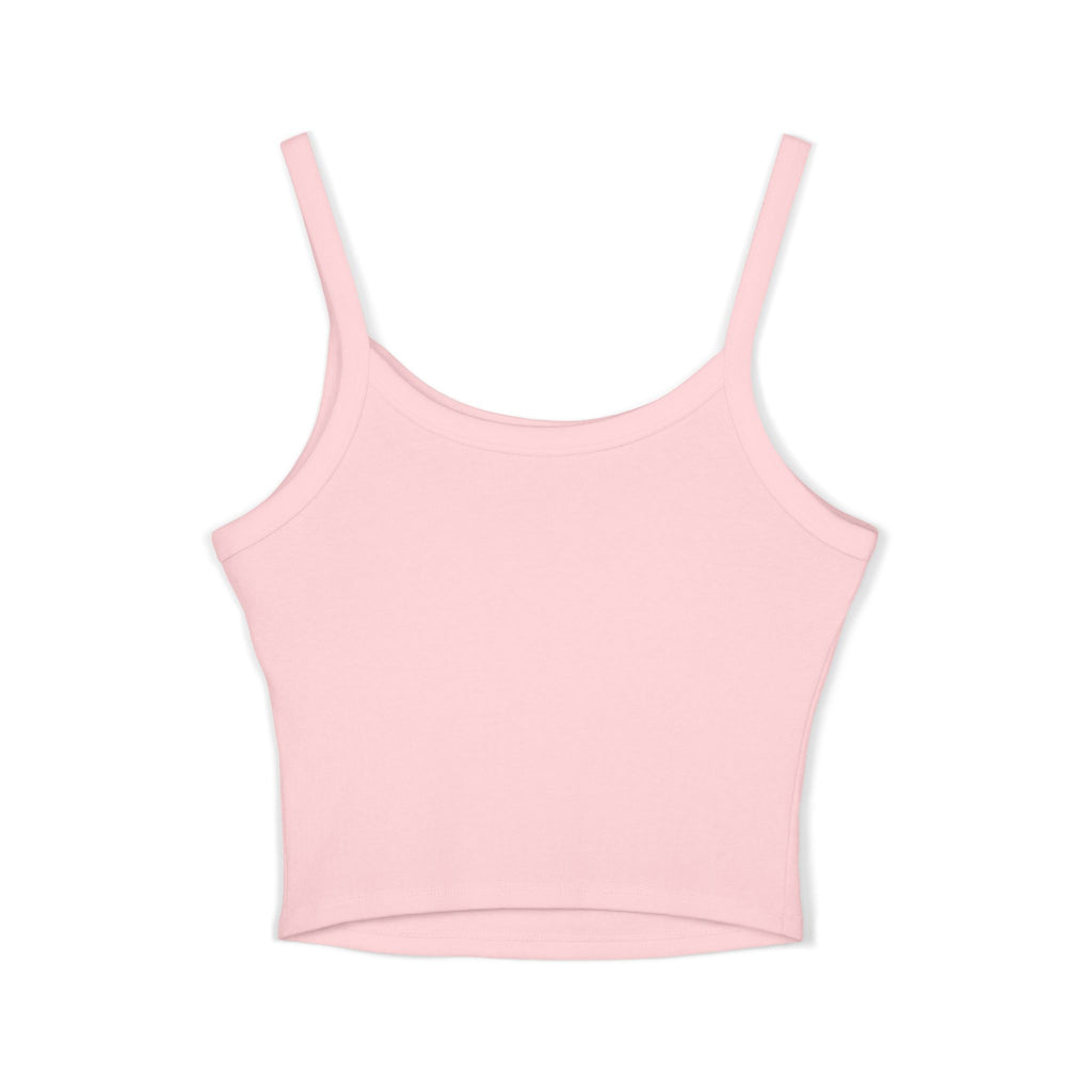 Au/Ru Gold Logo Spaghetti Strap Tank Top — Women's Cropped Logo Tank