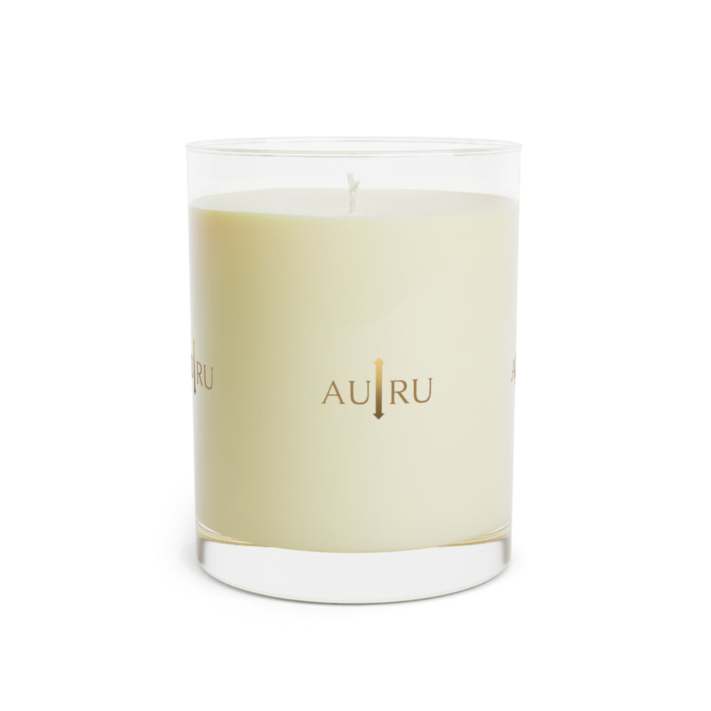 AU|RU 11oz Scented Glass Candle — Luxury Soy Candle, Clean Floral Aroma