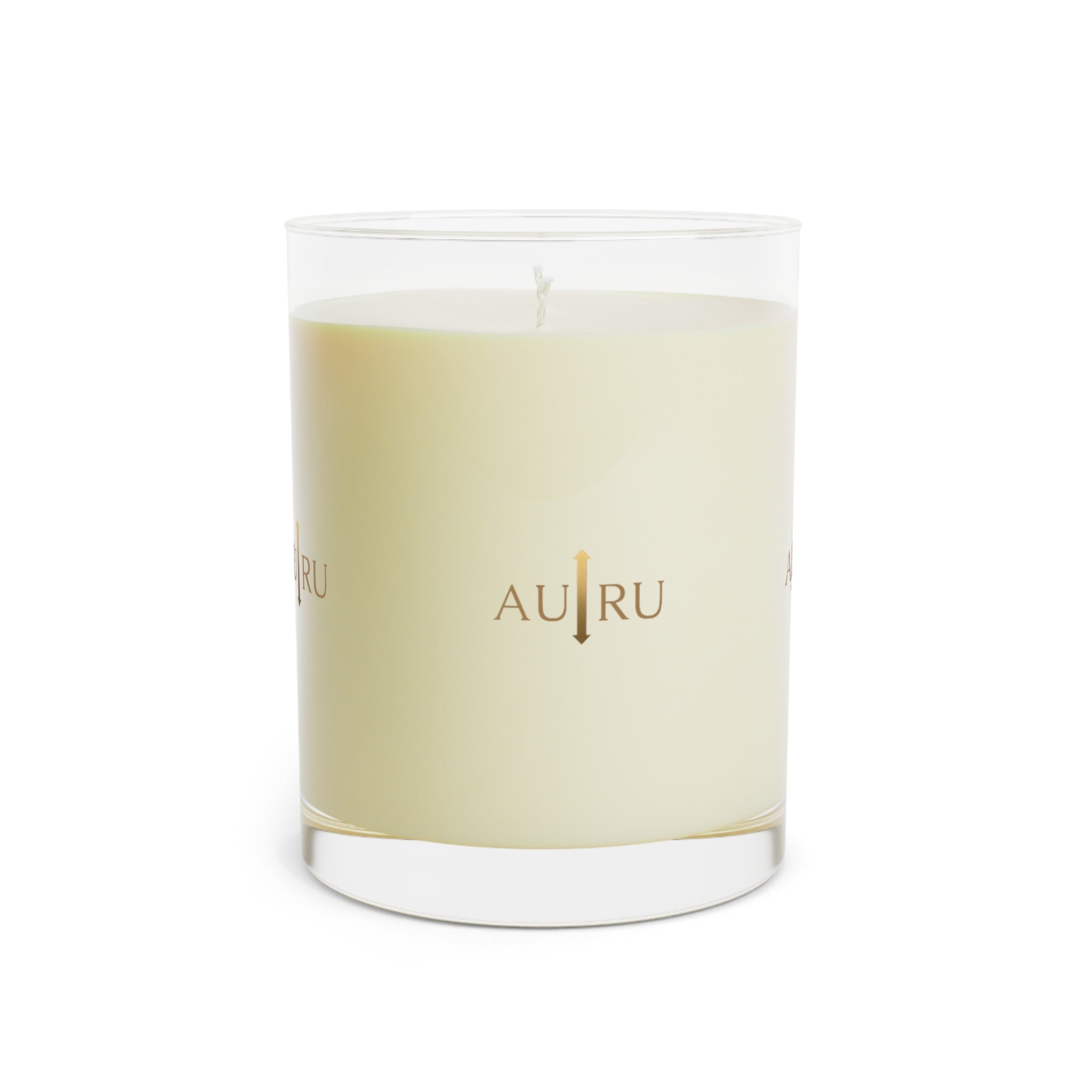 AU|RU 11oz Scented Glass Candle — Luxury Soy Candle, Clean Floral Aroma