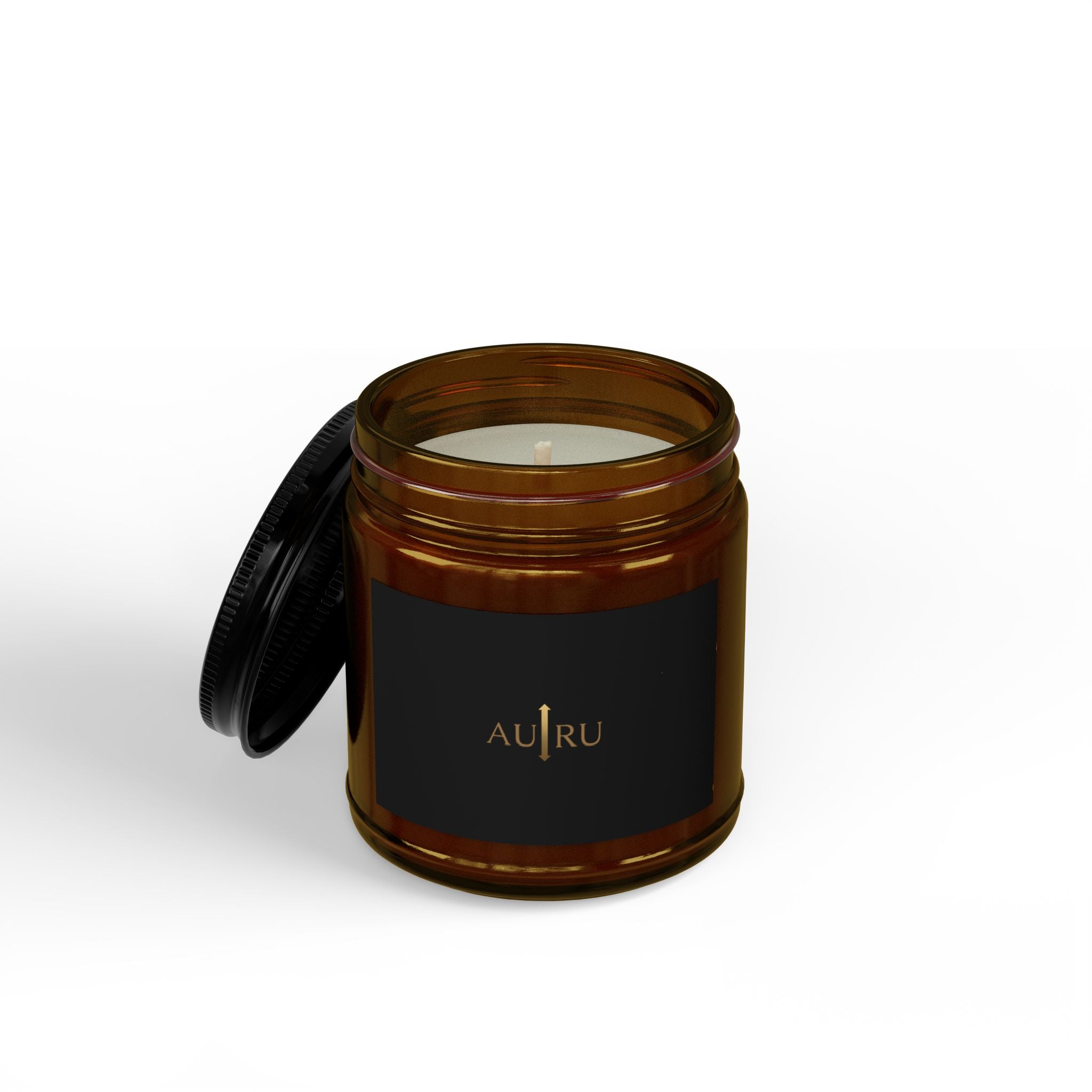 Scented Soy Candles with Black Lid, (4 and 9oz)