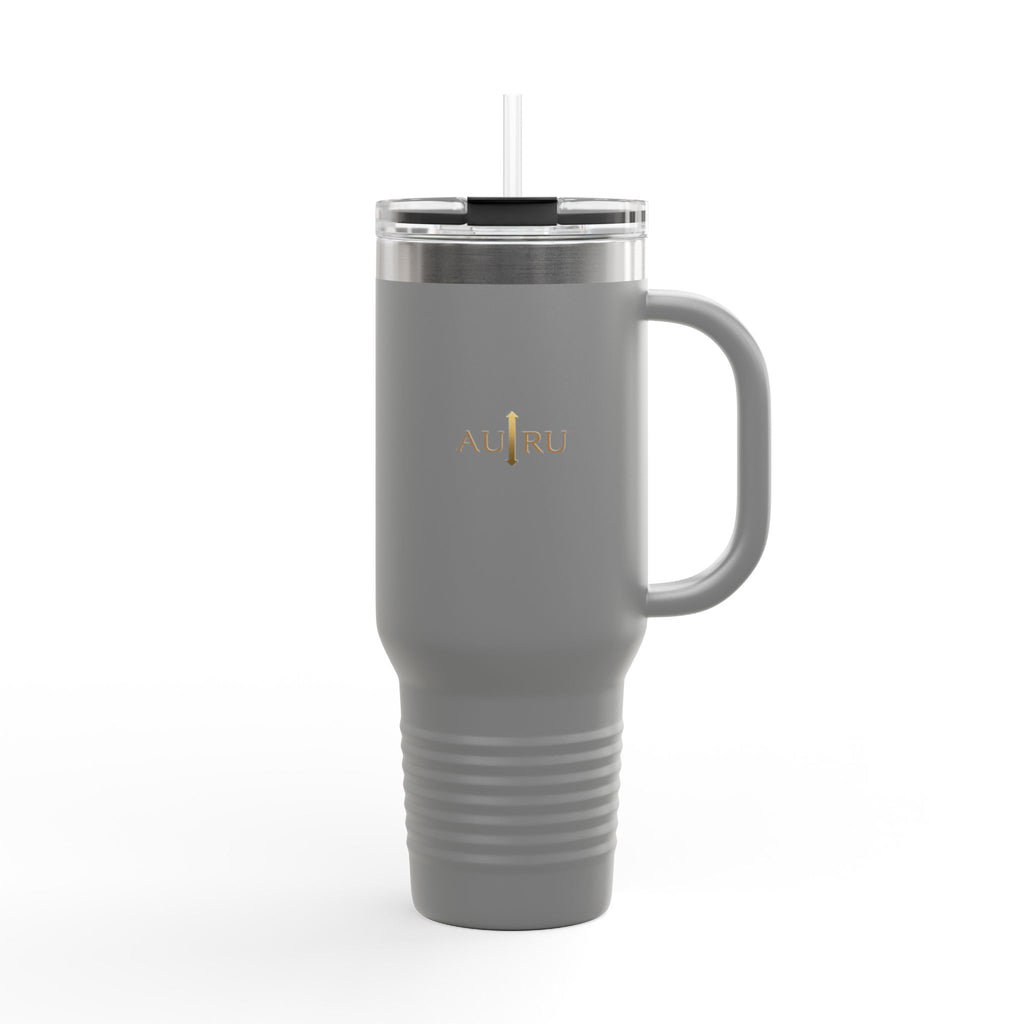 40oz Insulated Travel Mug – Double-Wall Tumbler with Straw & Handle (Keeps Drinks Hot & Cold)