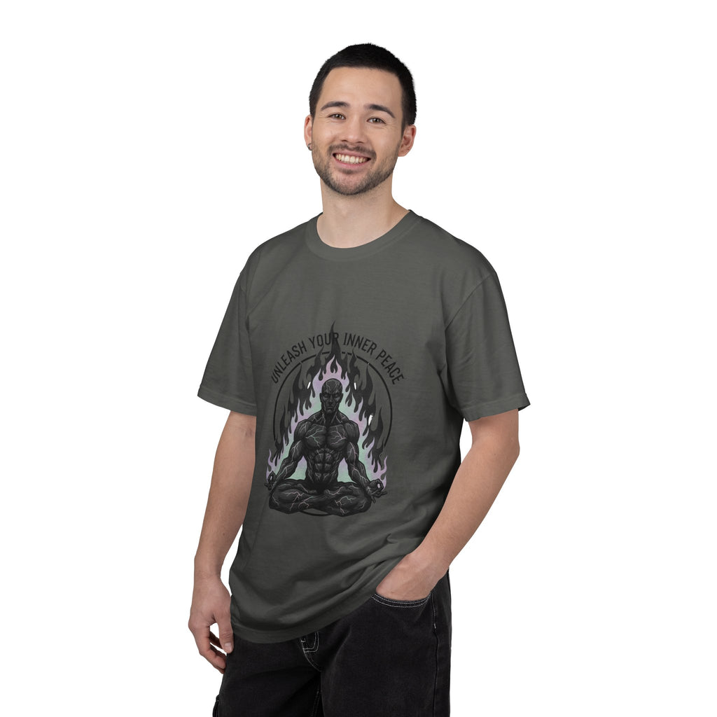 Meditating Demon T-Shirt — "Unleash Your Inner Peace" Graphic Tee