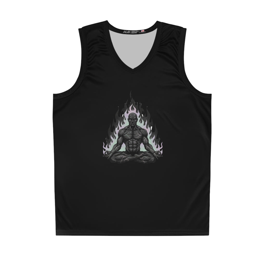 Meditation Muscle Basketball Jersey — "Unleash Your Inner Peace" Athletic Tank