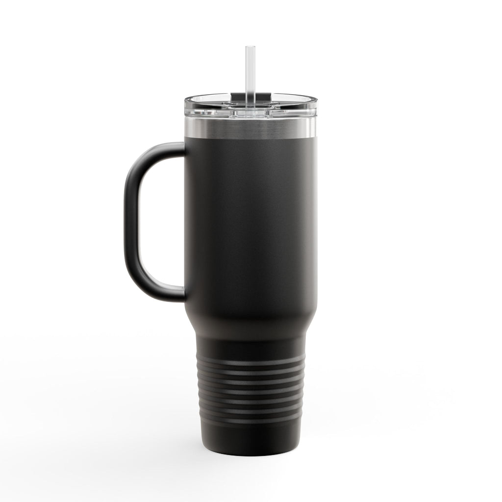 40oz Insulated Travel Mug – Double-Wall Tumbler with Straw & Handle (Keeps Drinks Hot & Cold)