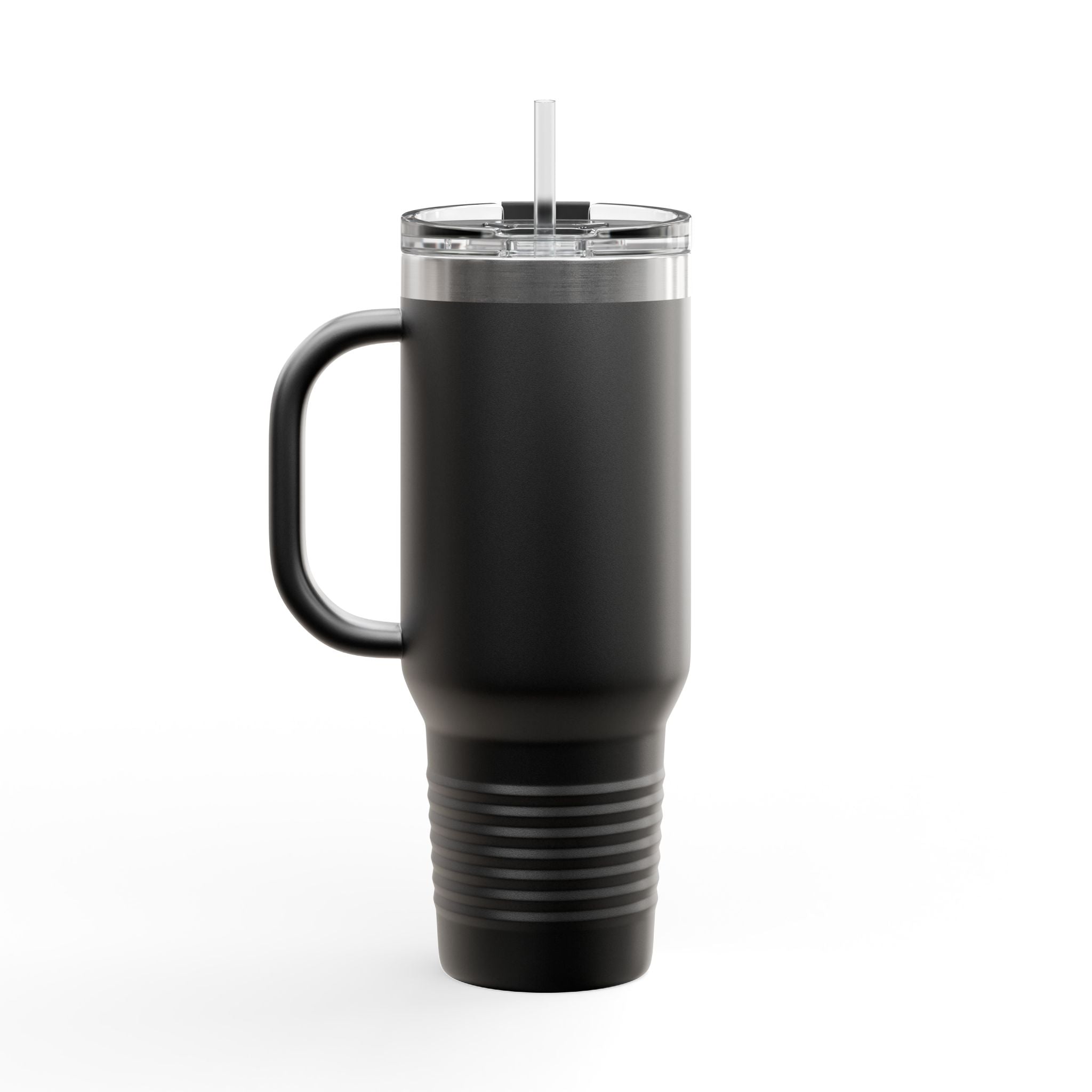 40oz Insulated Travel Mug – Double-Wall Tumbler with Straw & Handle (Keeps Drinks Hot & Cold)