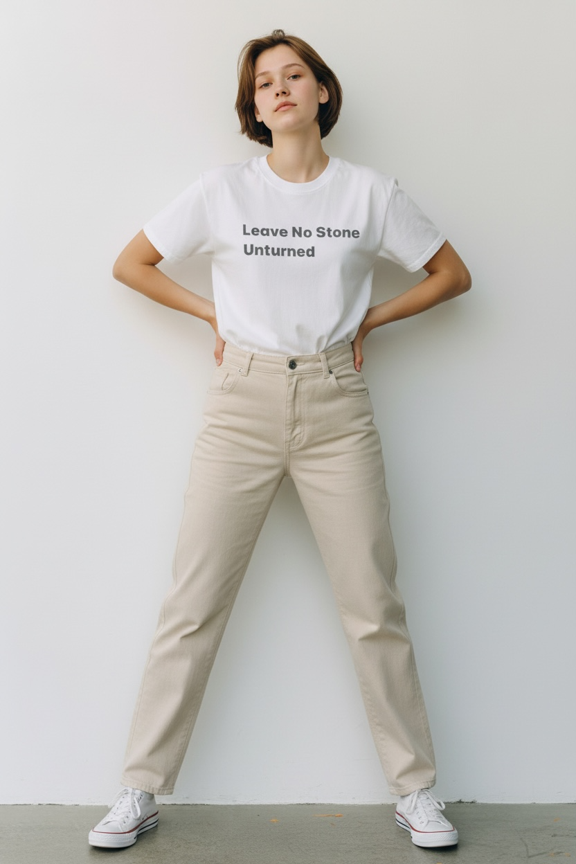 Leave No Stone Unturned T-Shirt — Motivational Graphic Tee