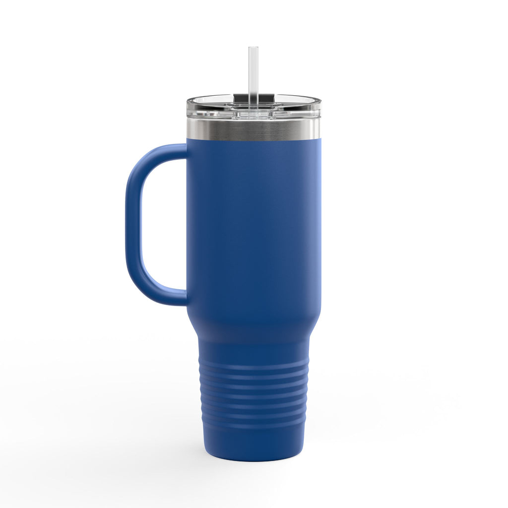 40oz Insulated Travel Mug – Double-Wall Tumbler with Straw & Handle (Keeps Drinks Hot & Cold)