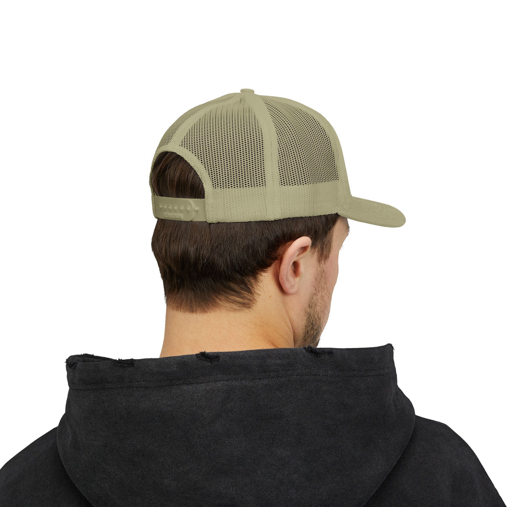 Gold Script Trucker Cap - 'AUIRU' Minimal Embroidered Snapback