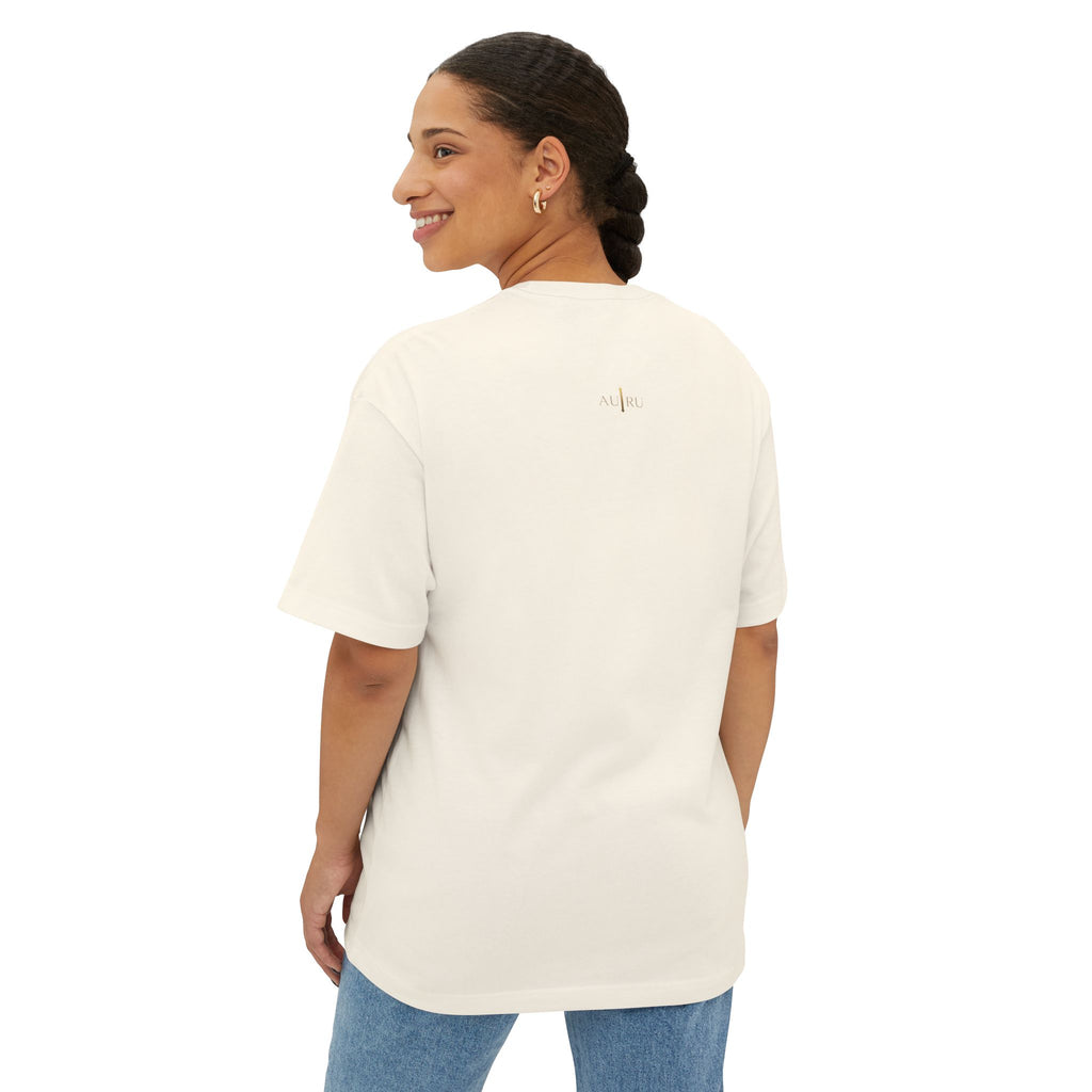 AURU Minimalist Logo Tee - Oversized Boxy T-Shirt