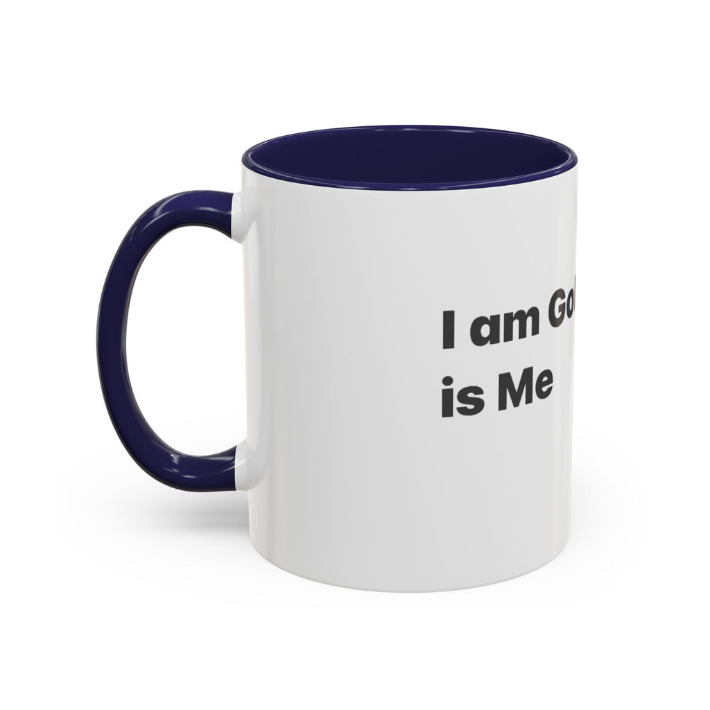 Golf Lover Accent Coffee Mug – “I Am Golf & Golf Loves Me” Black-Handle Ceramic Mug (11/15oz)
