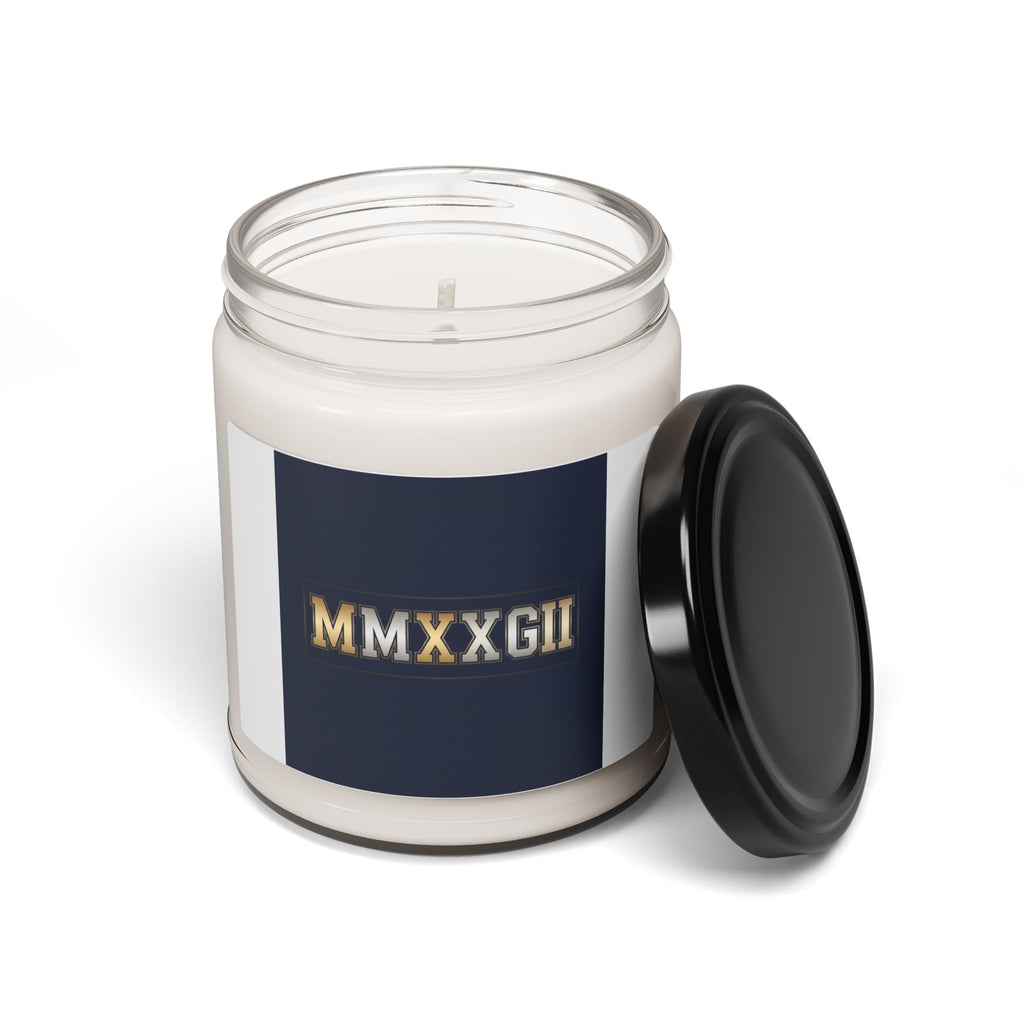MMXXVI Roman Numerals Candle | 9oz Scented Soy, 2026 New Year Table Decor