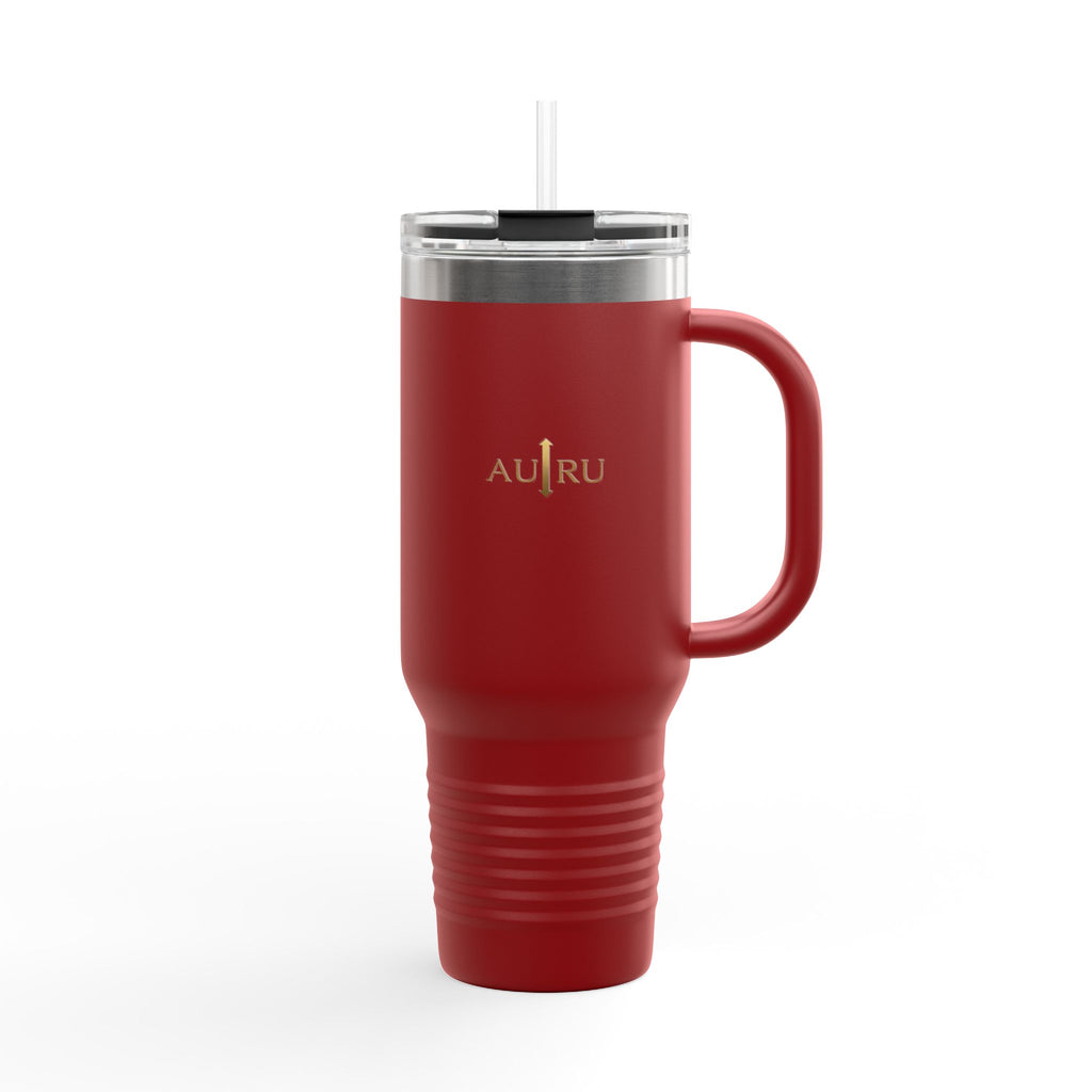 40oz Insulated Travel Mug – Double-Wall Tumbler with Straw & Handle (Keeps Drinks Hot & Cold)