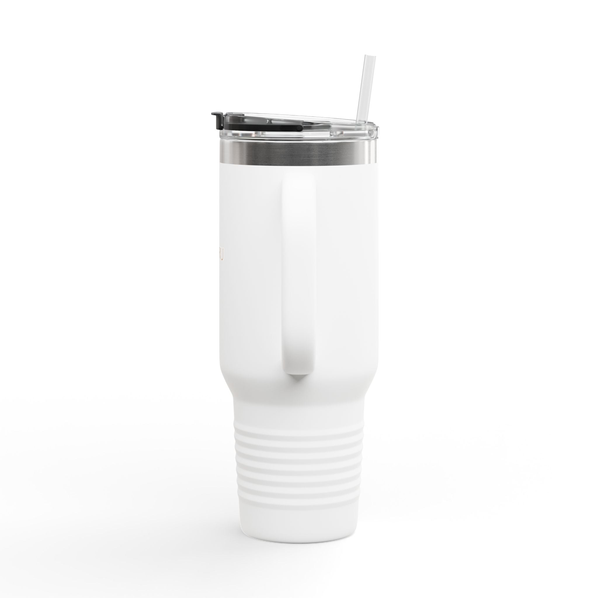 40oz Insulated Travel Mug – Double-Wall Tumbler with Straw & Handle (Keeps Drinks Hot & Cold)