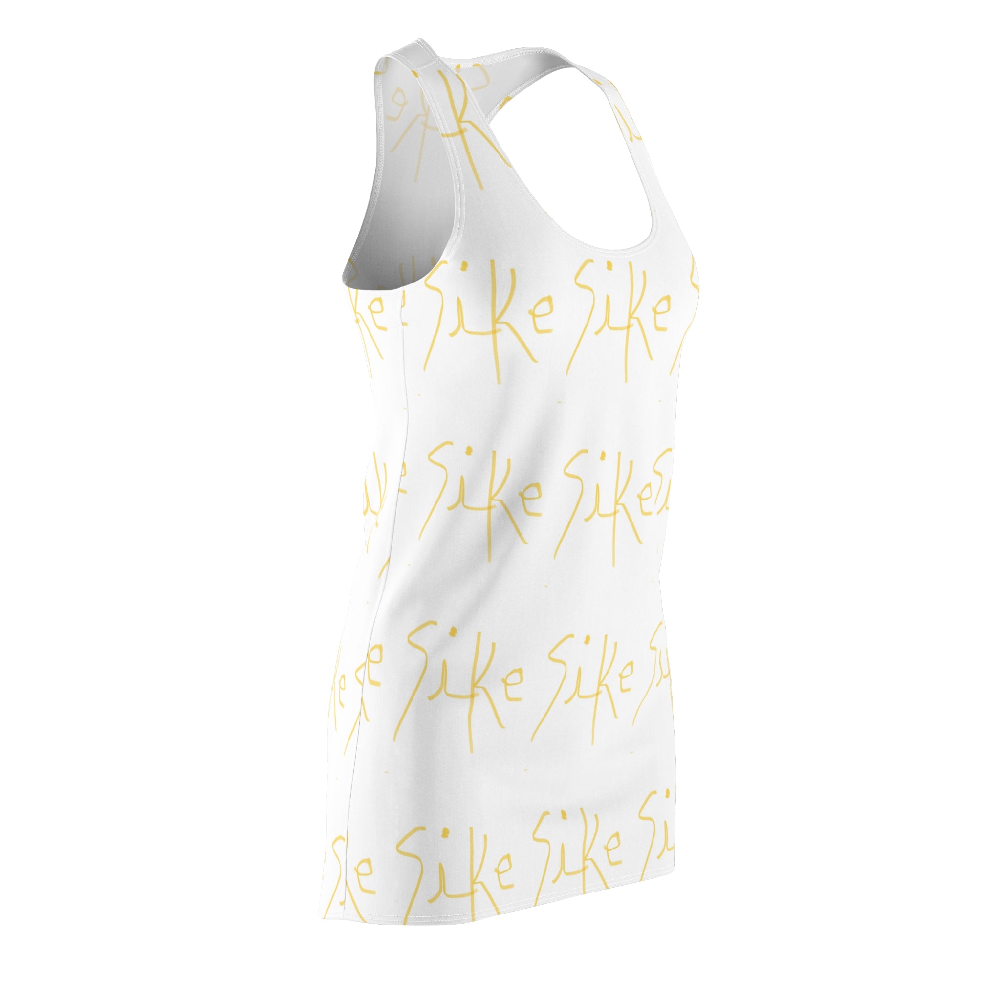 Women's Cut & Sew “SIKE” Racerback Dress (AOP)