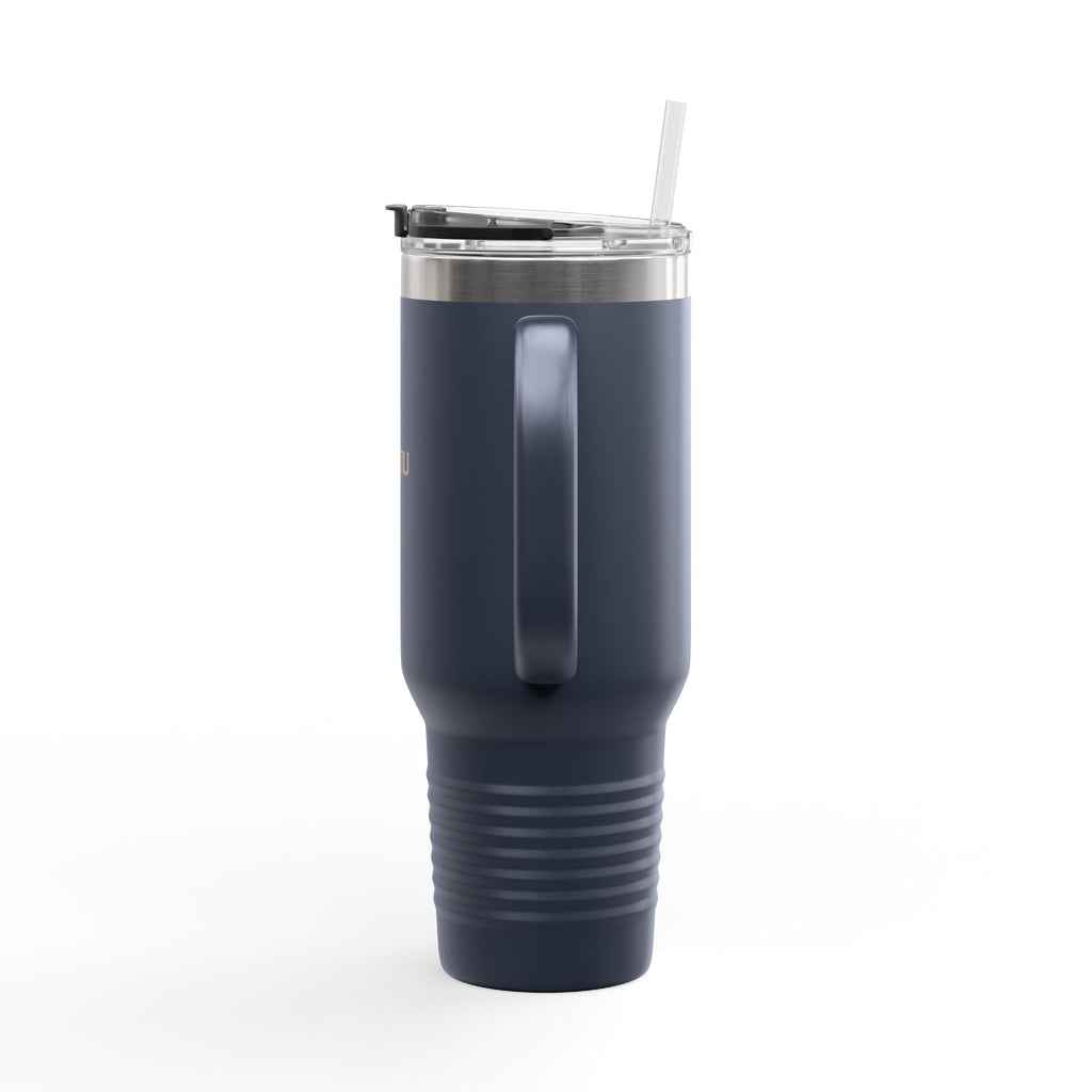 40oz Insulated Travel Mug – Double-Wall Tumbler with Straw & Handle (Keeps Drinks Hot & Cold)