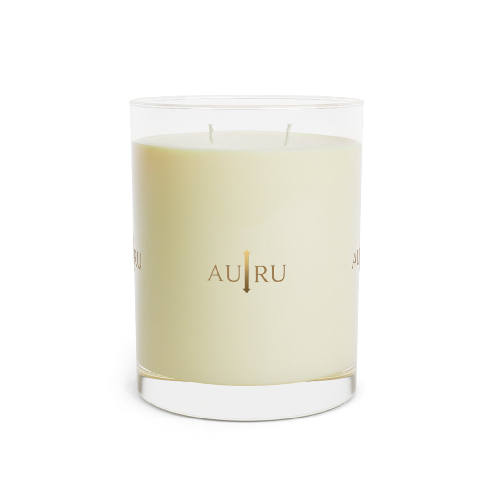 AU|RU 11oz Scented Glass Candle — Luxury Soy Candle, Clean Floral Aroma