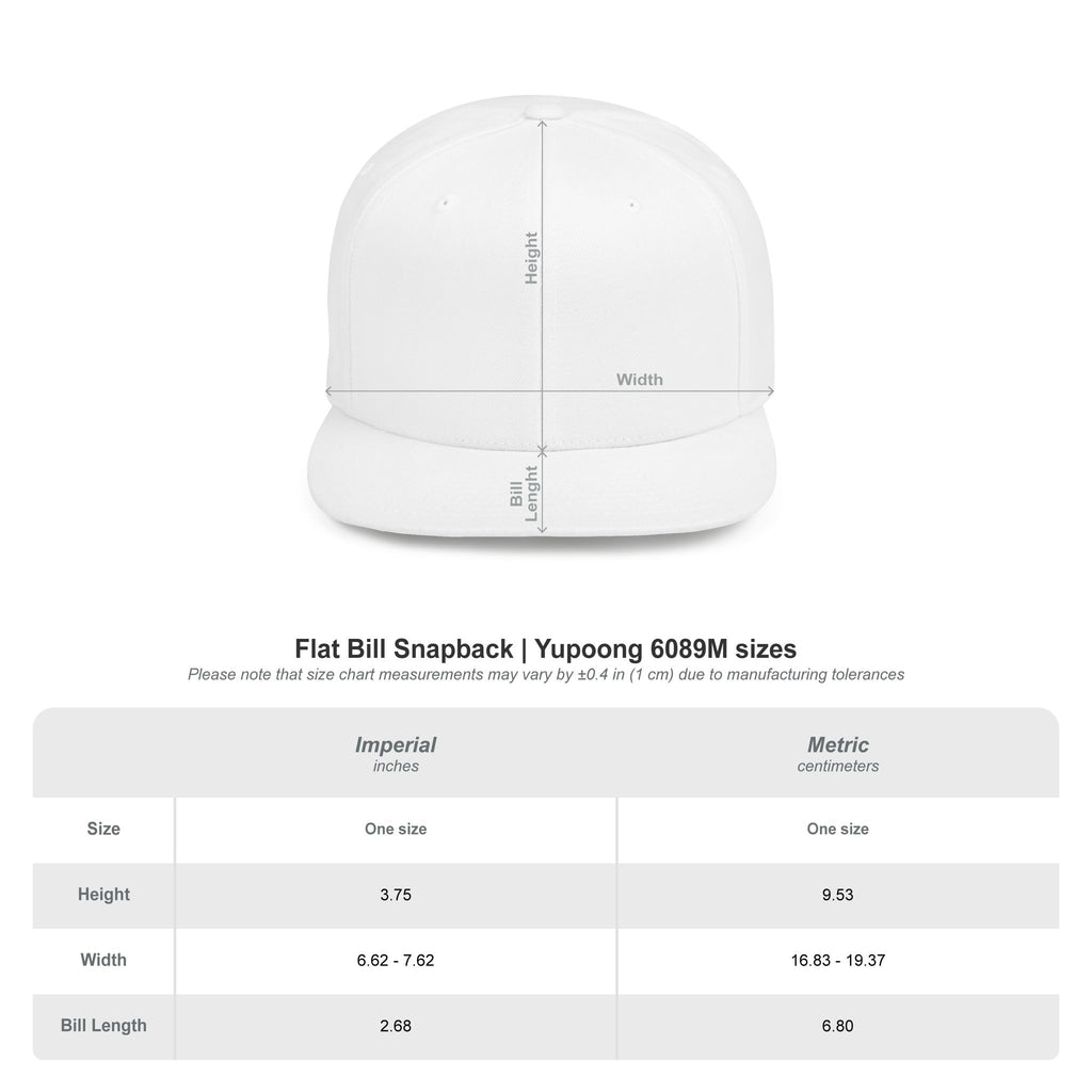 Auru Gold Foil Flat Bill Snapback Hat